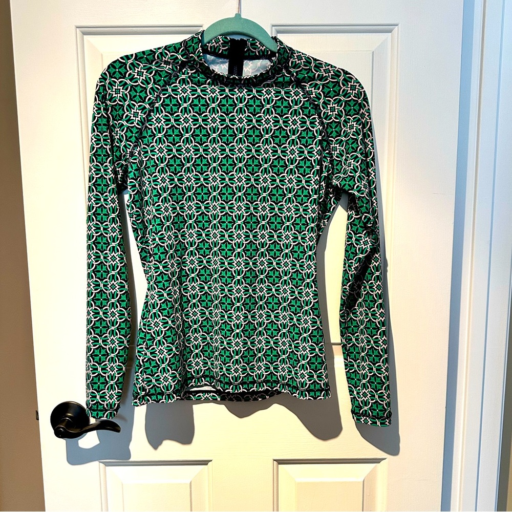 Like New! J. Crew Rash Guard Swim Top. Size Large